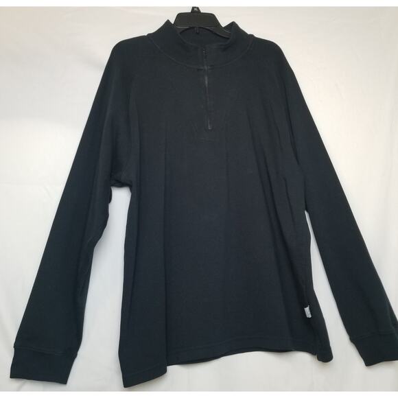 Jos. A. Bank Men's Black L/S Leadbetter Black Golf Sweatshirt 1/4 Zip Size XXL - Picture 1 of 8